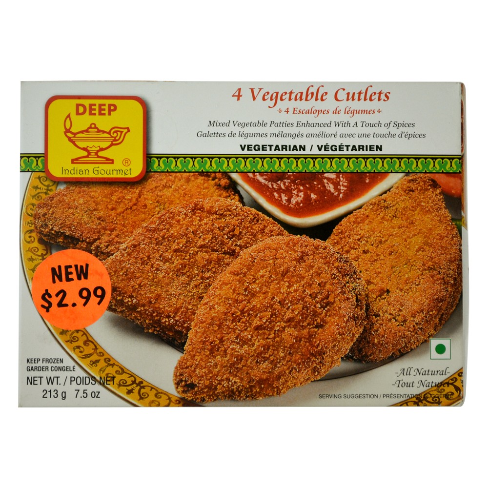 Kesar Grocery frozen appetizer deep veg cutlet