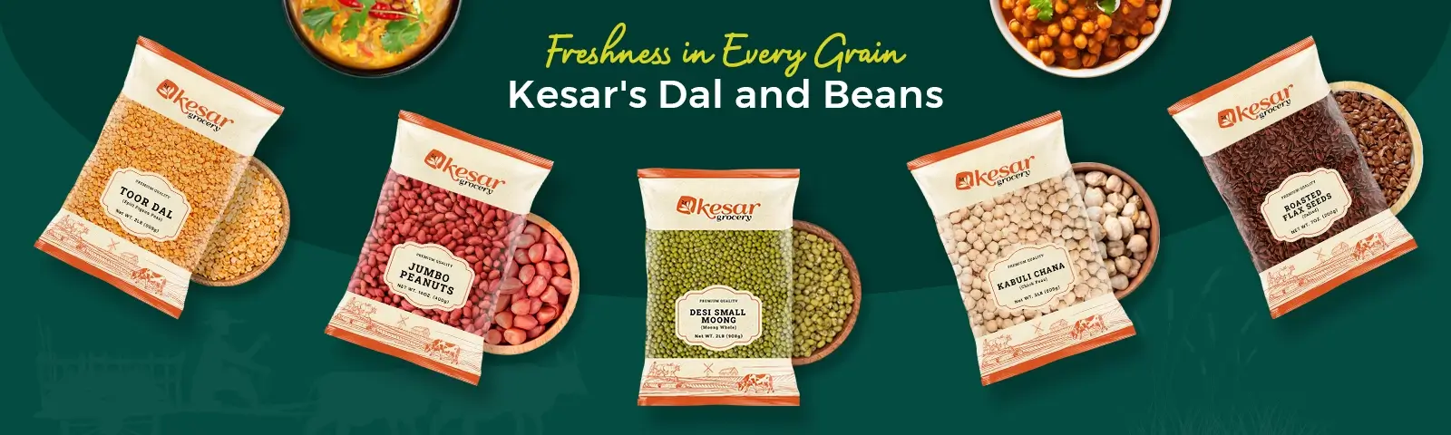 Kesar Dal and Beans