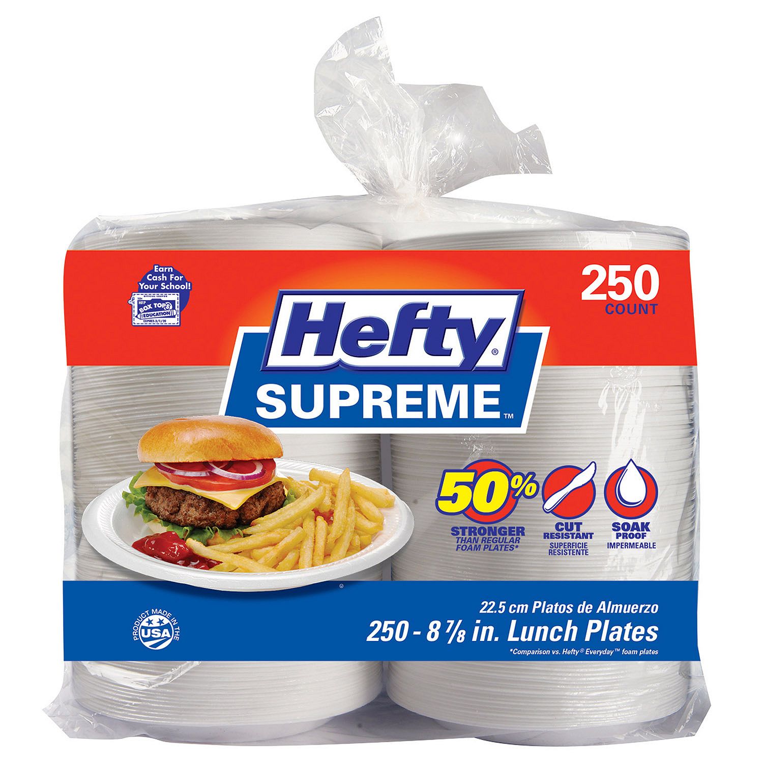 Buy Online Hefty Supreme Plates (250 Ct.) Kesar Grocery.