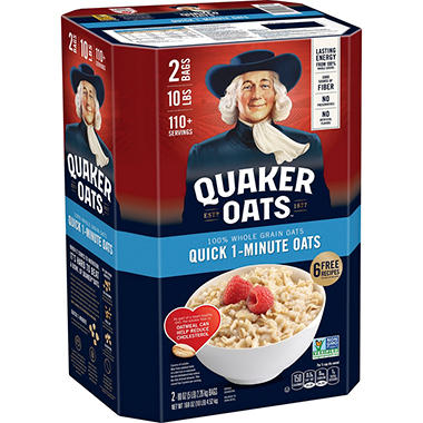 Quaker Oats Quick 1-minute Oatmeal (5 Lb., 2 Pk.)
