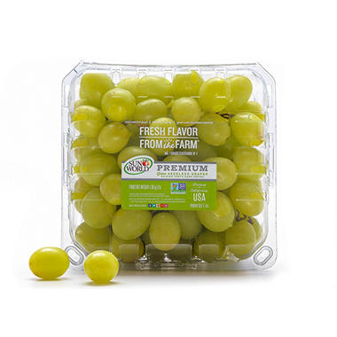 GREEN SEEDLESS GRAPES FRESH PRODUCE FRUIT PER POUND