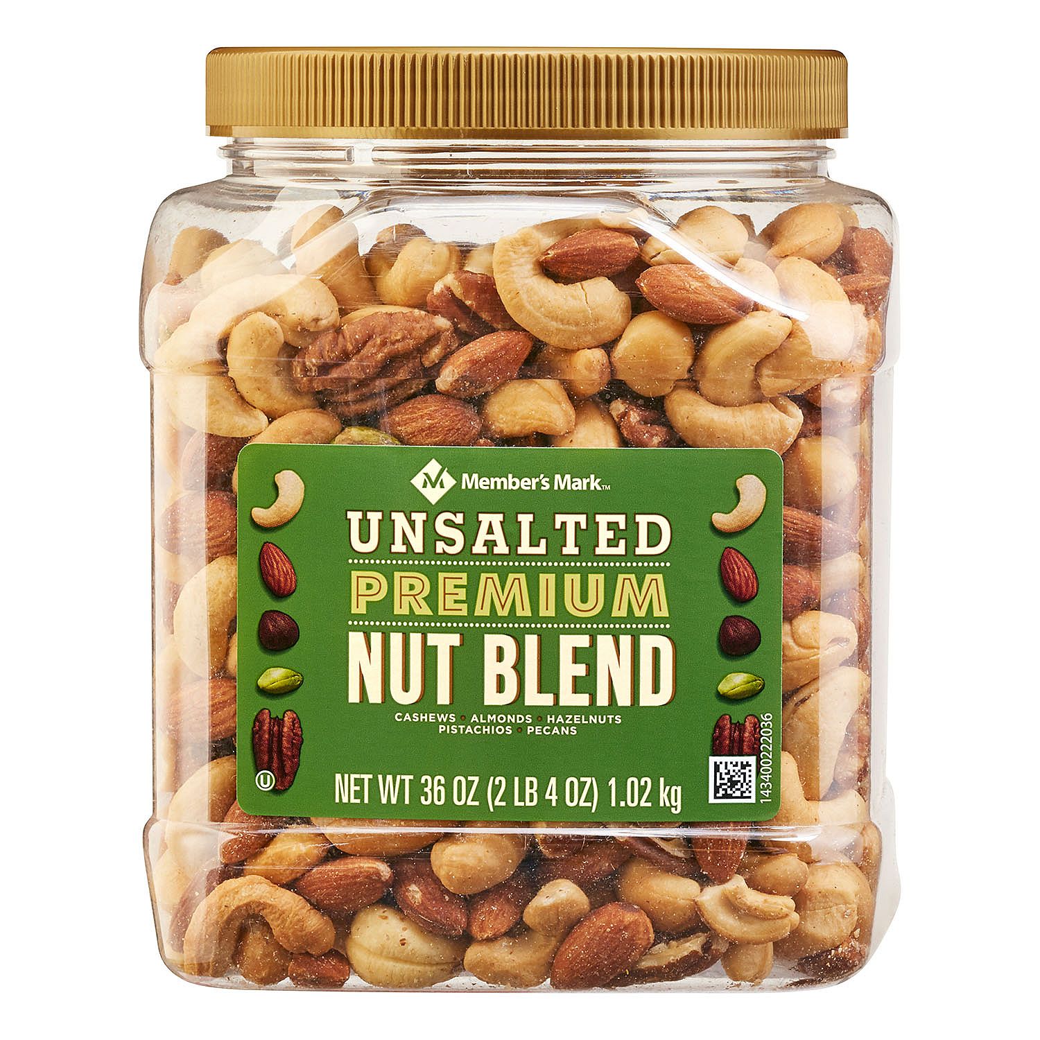 Buy Online Member's Mark Unsalted Premium Nut Blend (36 Oz.) Kesar