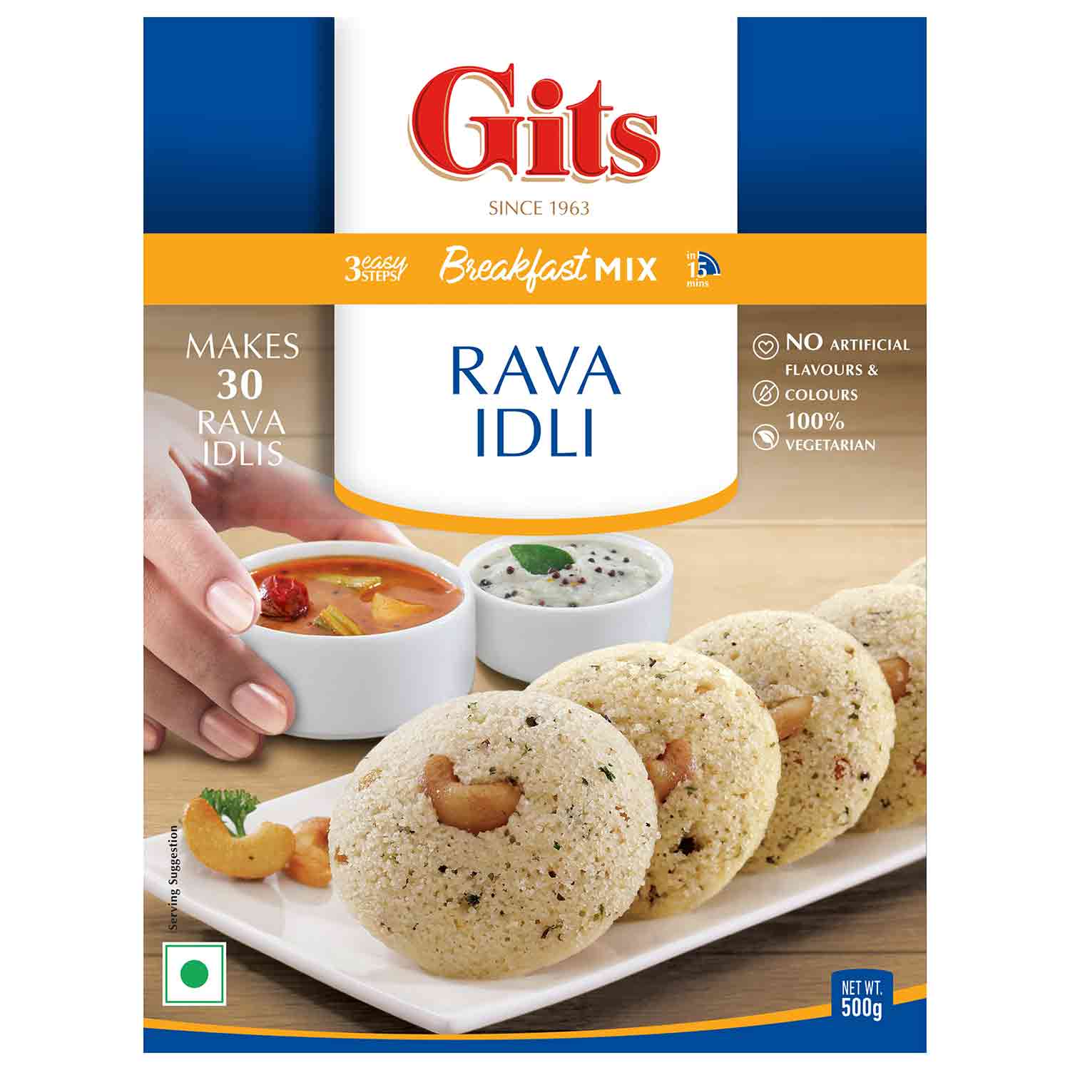 Gits Rava Idli Mix - 17.5 OZ (500 GM)
