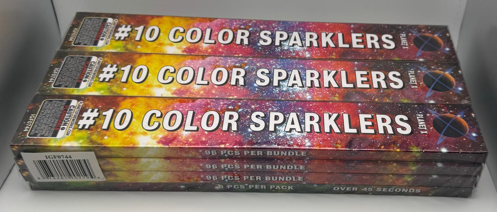 COLOUR SPARKLERS (10 ") - 12 PKT