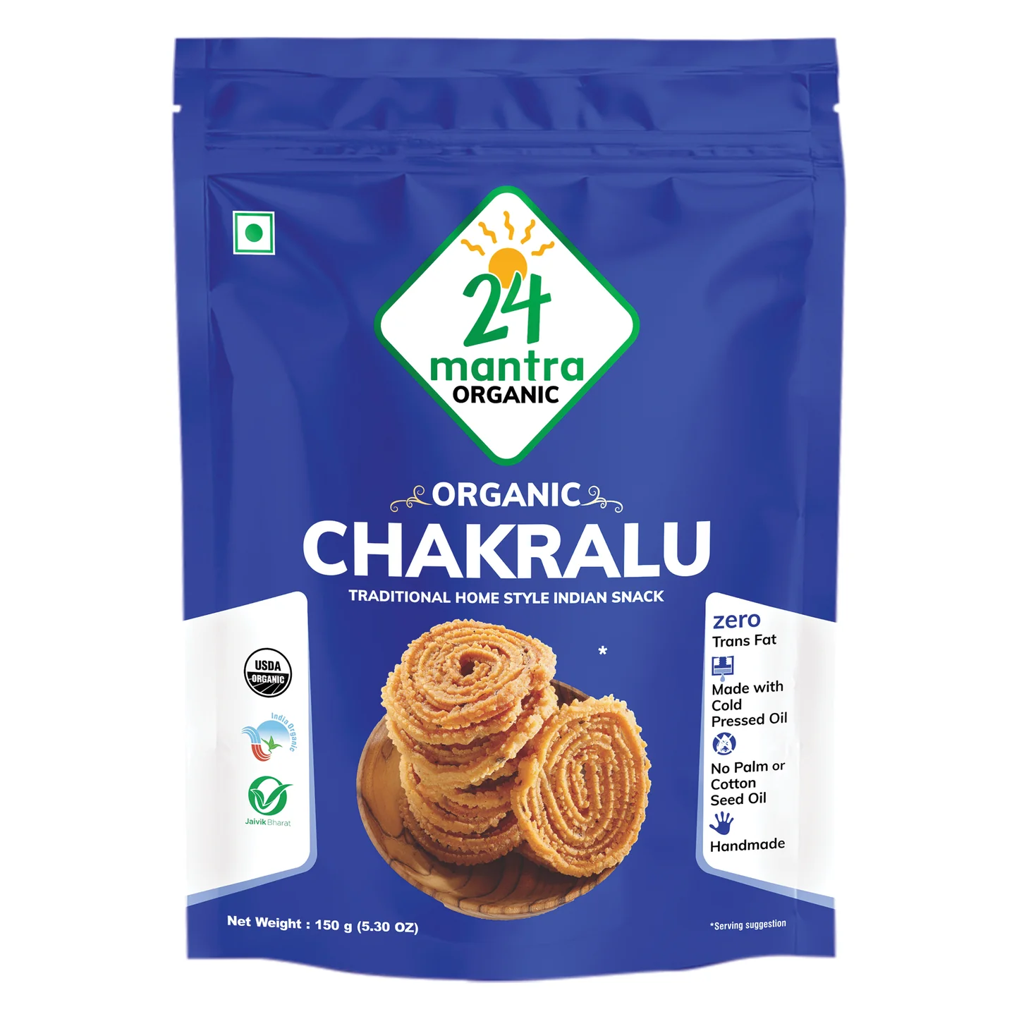 24 Mantra Organic Chakralu - 150 Gm (5.30 Oz)