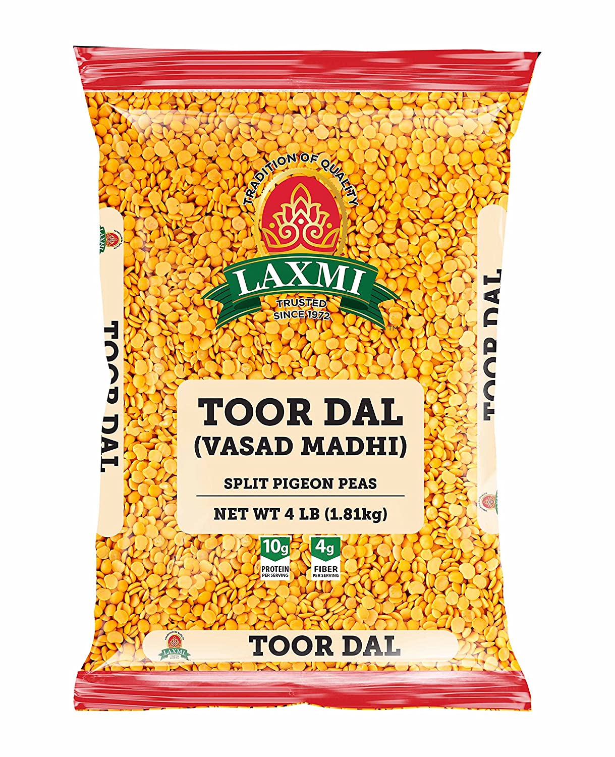 Laxmi Toor Dal Plain  4 Lb