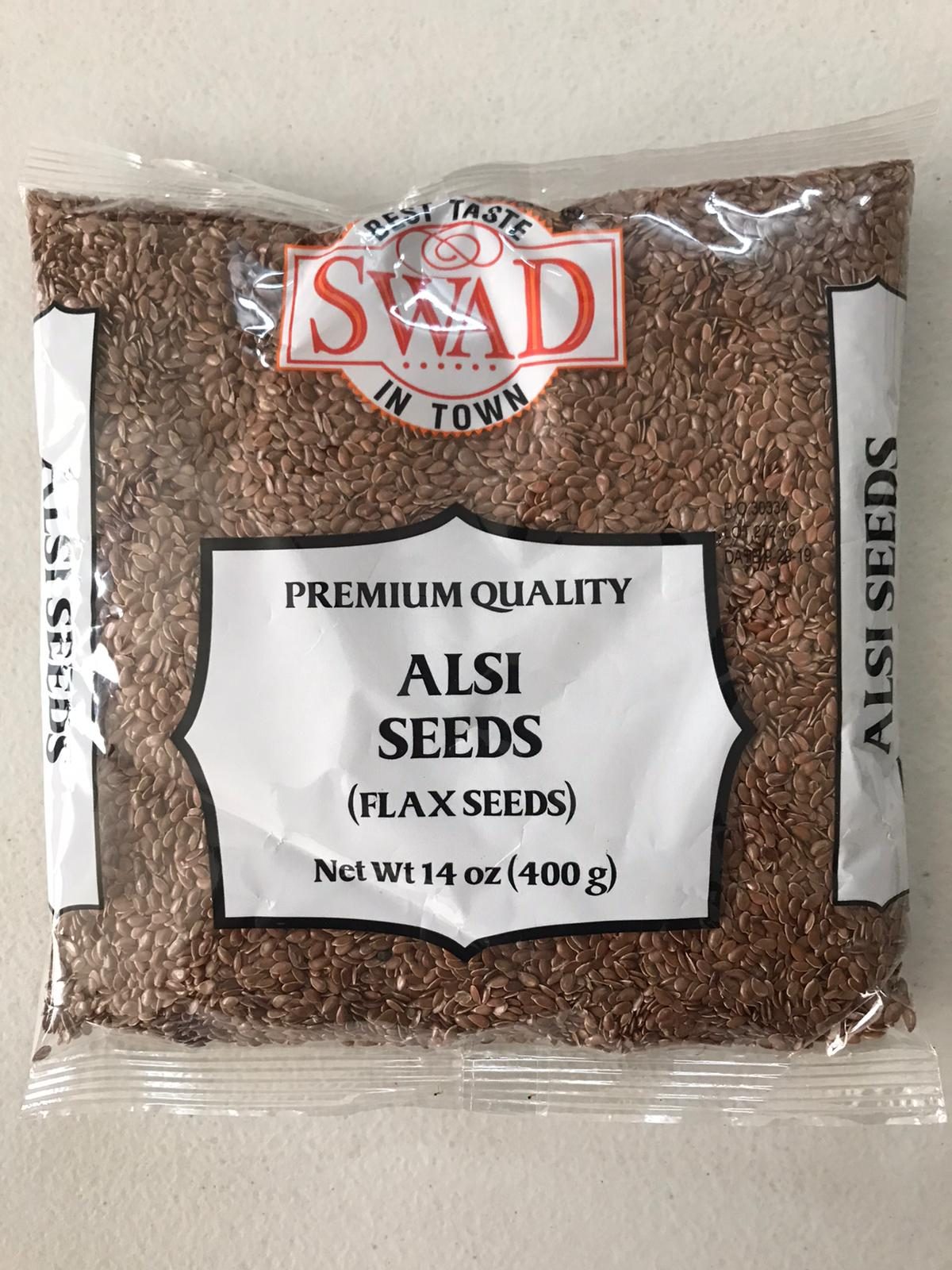 Swad Alsi Seeds (FlaxSeeds) - 14 Oz (400 Gm)