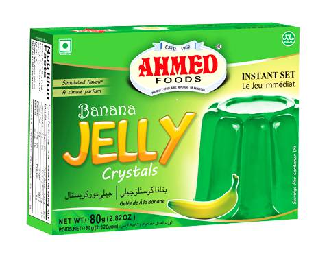 Ahmed Crystals Jelly (Banana) - 2.82 OZ (80 GM)