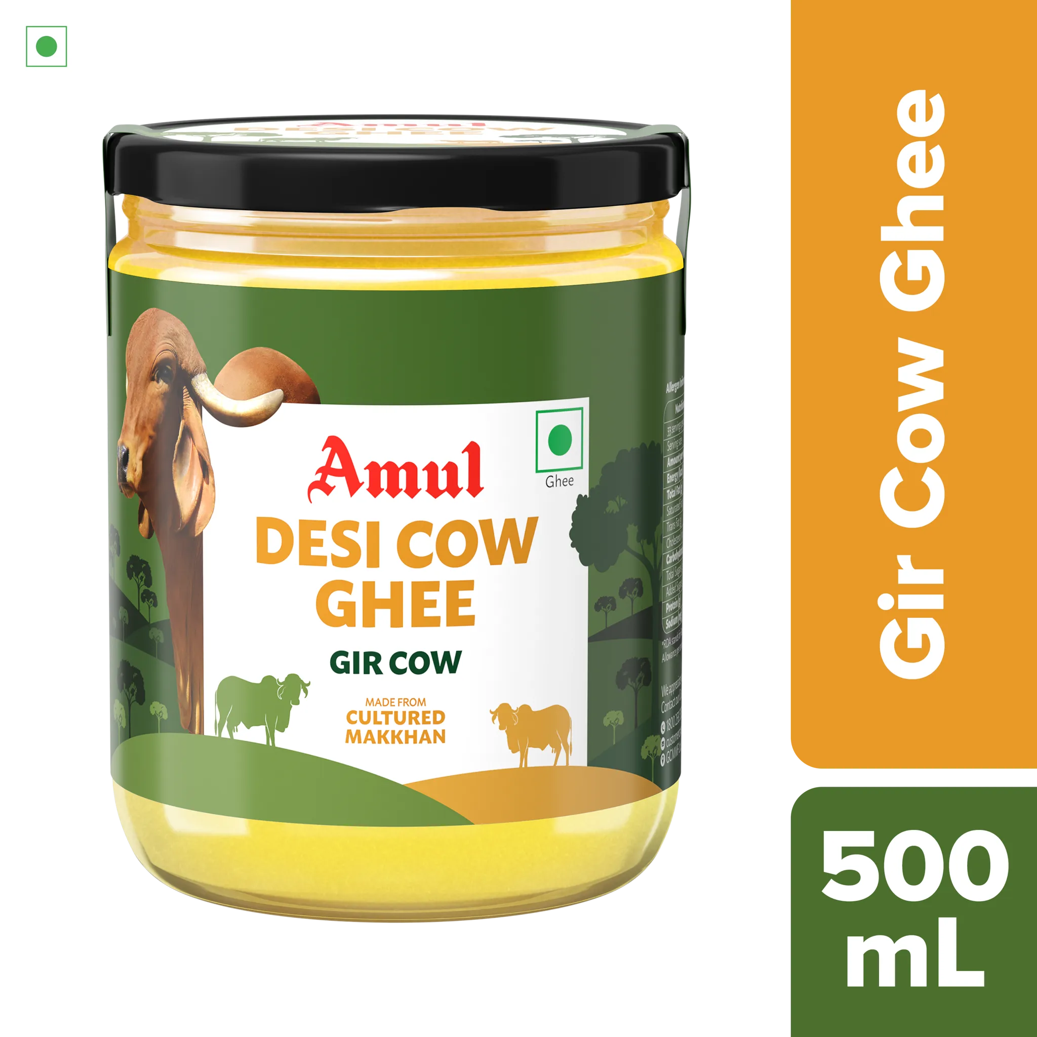 Amul Gir (Desi) Cow Ghee - 500 Ml