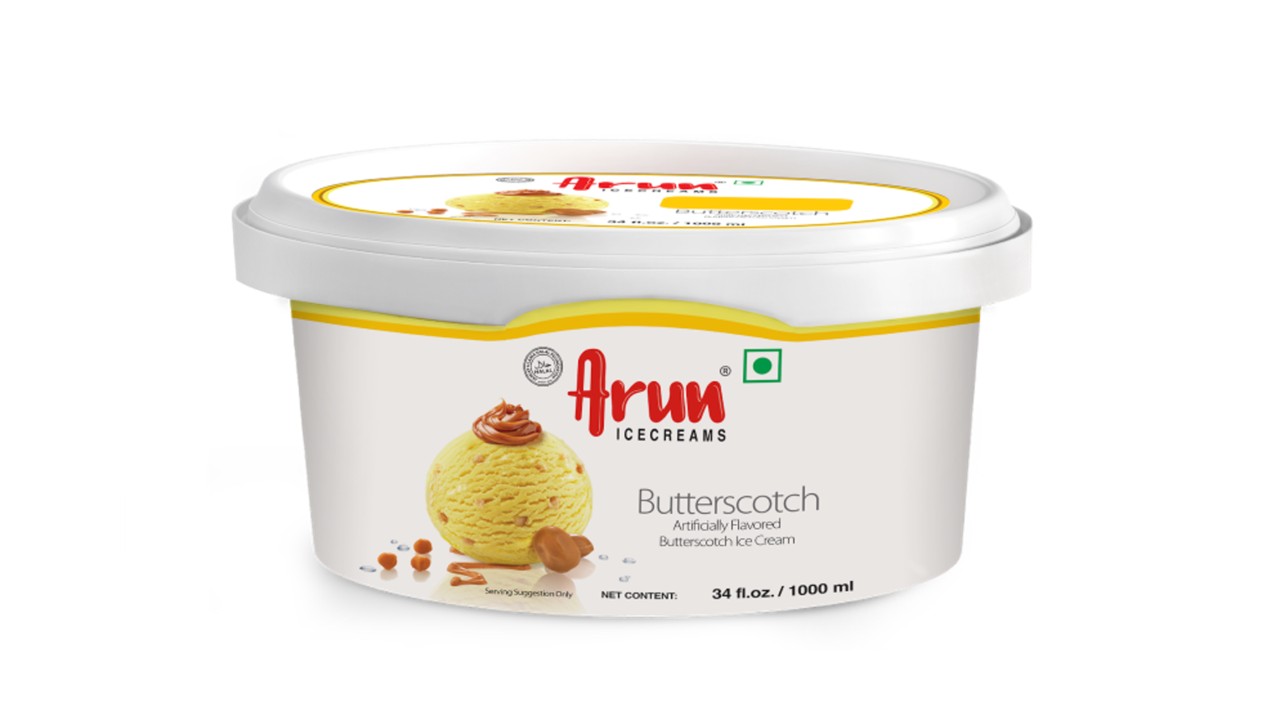 Arun Butterscoth Ice Cream Tub - 1 Ltr (NO RETURN NO REFUND)