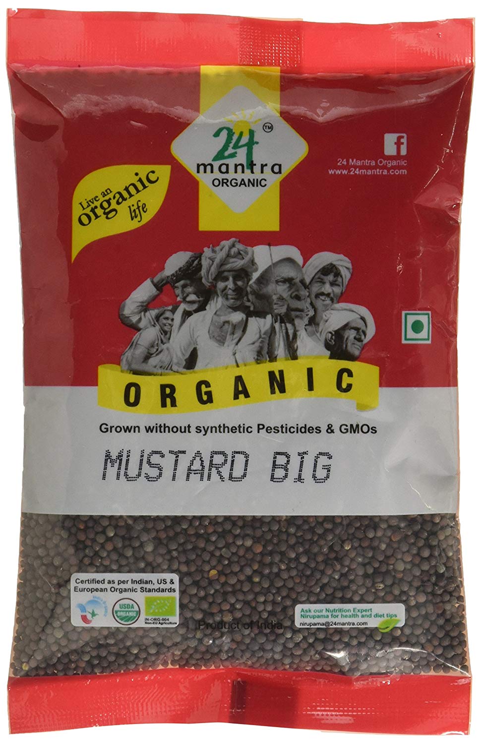 24 Mantra Organic Mustard Big (200 GM)