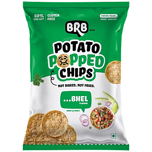 BRB Popped Potato Chips (Bhel) - 1.7 Oz (48 Gm) BRB Popped Potato Chips (Bhel) - 1.7 Oz (48 Gm)