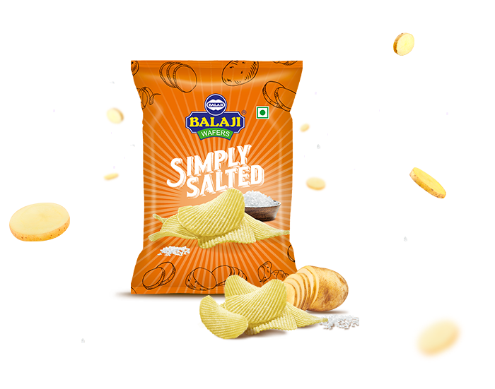 Balaji Wafers Simply Salted - 130 Gm