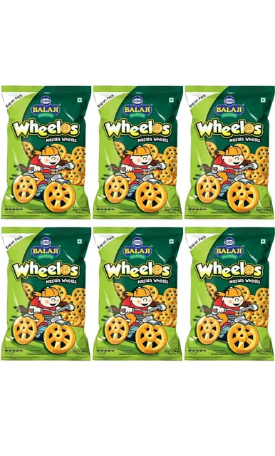 Balaji Masala Wheelos - 45 Gm (Pack Of 6 Pcs)