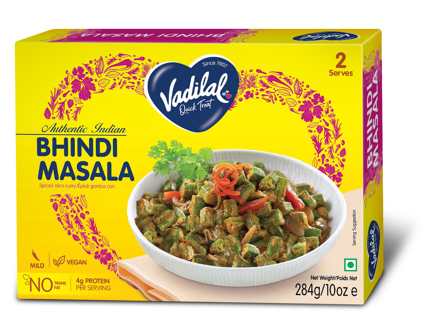Vadilal Bhindi Masala - 10 OZ (284 GM)