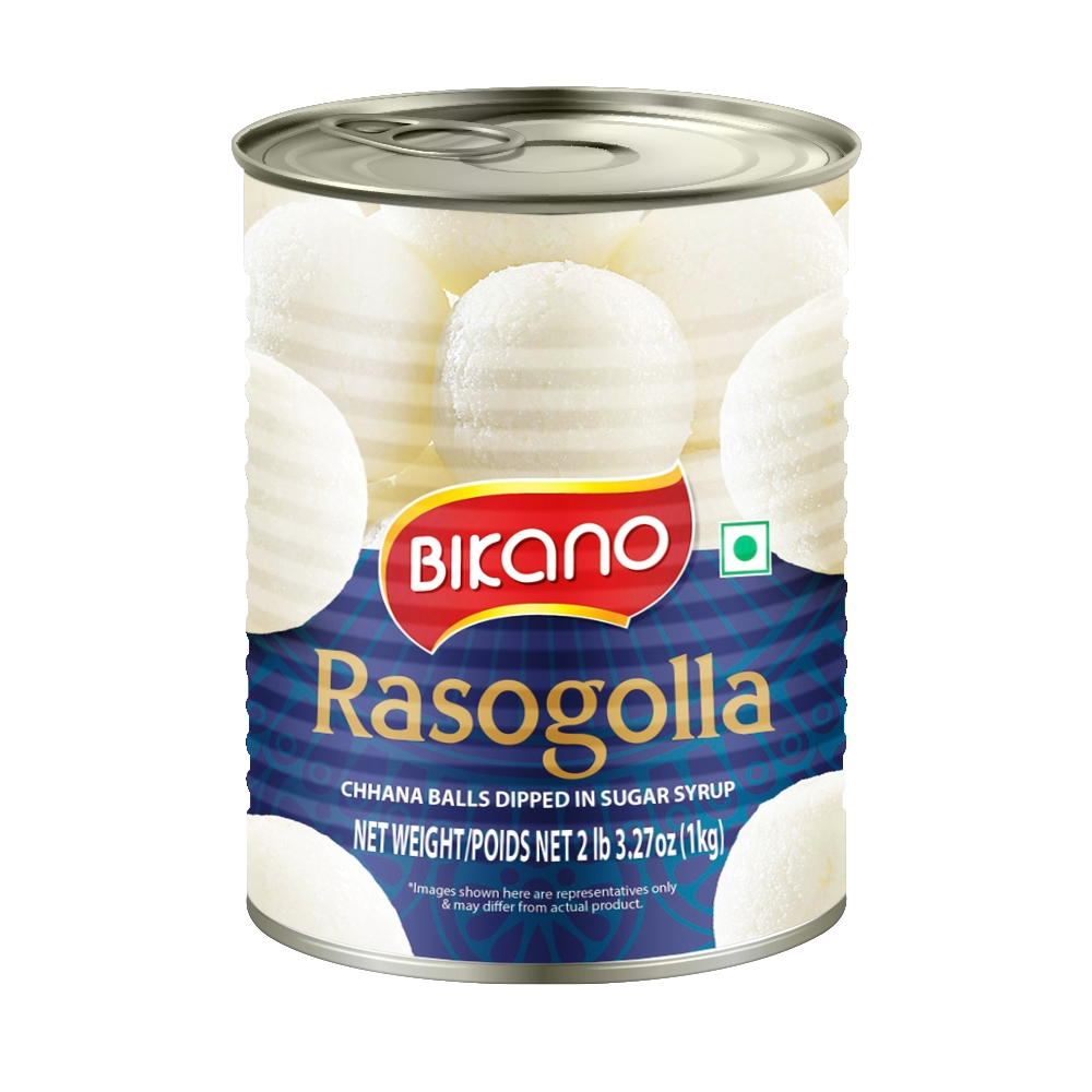Bikano Rasogolla - 1 Kg (Can)