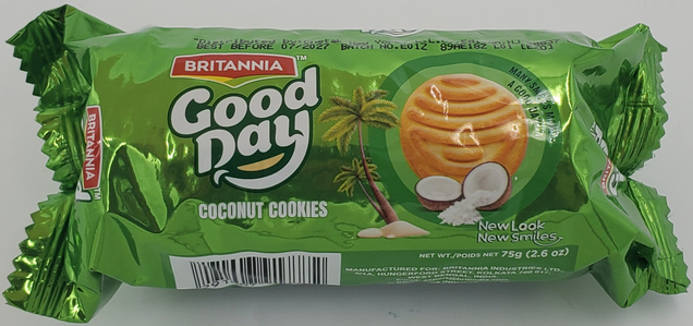 Britannia Good Day Coconut Cookies - 2.6 Oz (75 Gm)