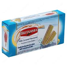 Britannia Cream Wafers (Milk Caramel)- 2.82 OZ  (80 GM)