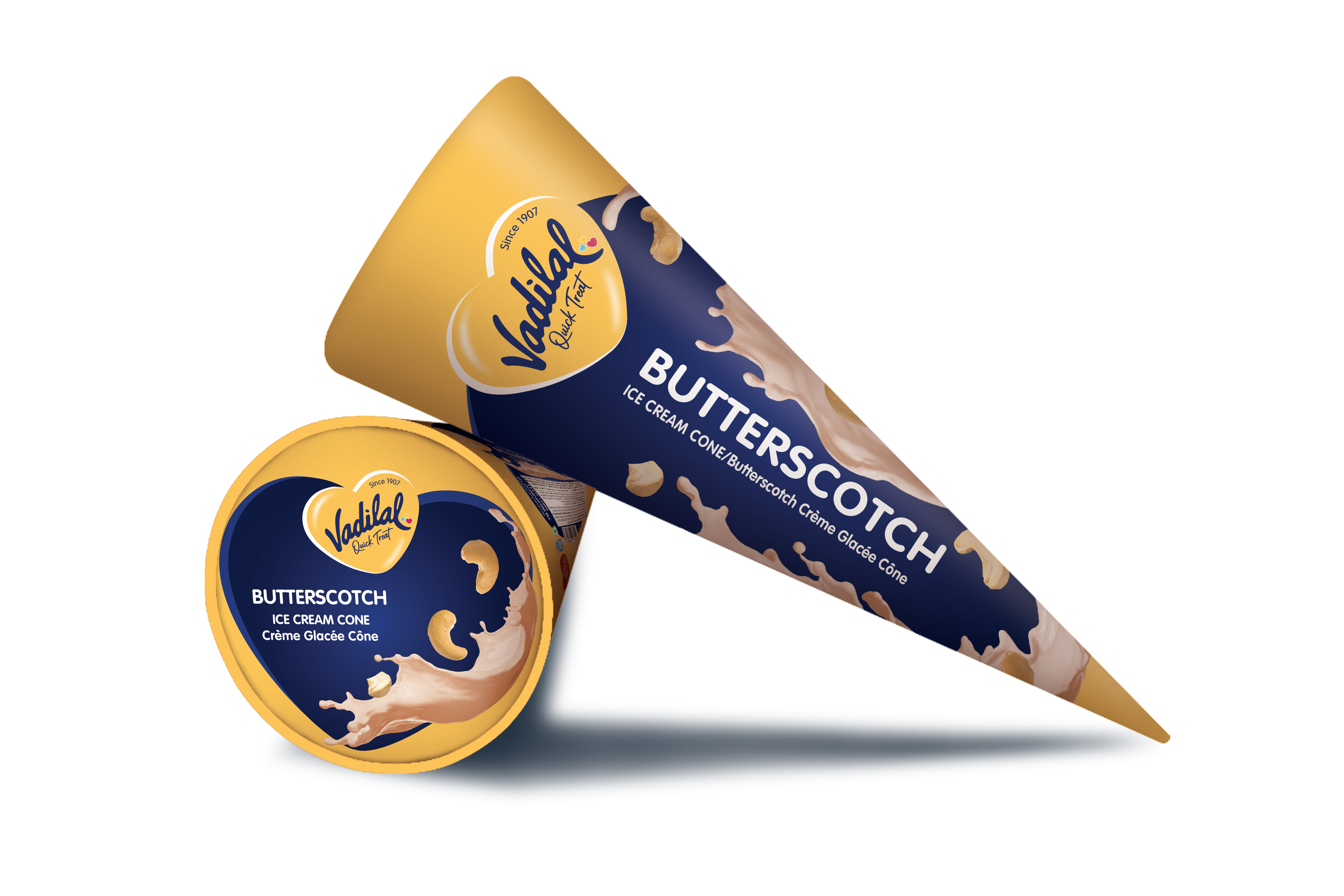 Vadilal Ice Cream Cone - (BUTTERSCOTCH-110 ML)