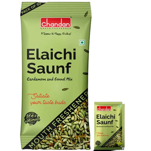 Chandan Elaichi Saunf Mouth Freshener - 10 Pkt