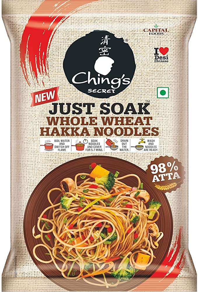Chings Whole Wheat Hakka Noodles - 140 GM