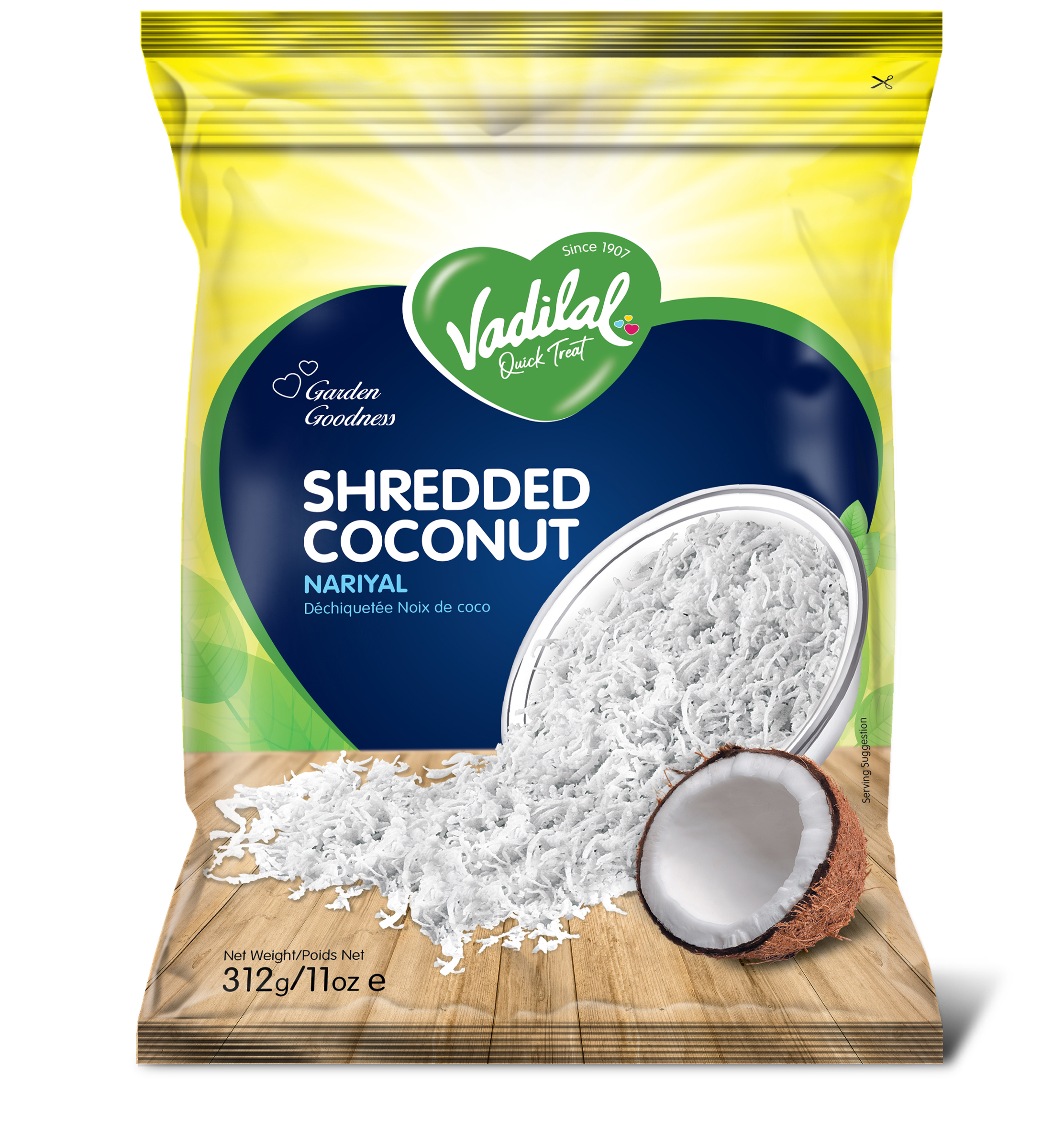 Vadilal Frozen Shredded Coconut - 11 OZ (311 GM)