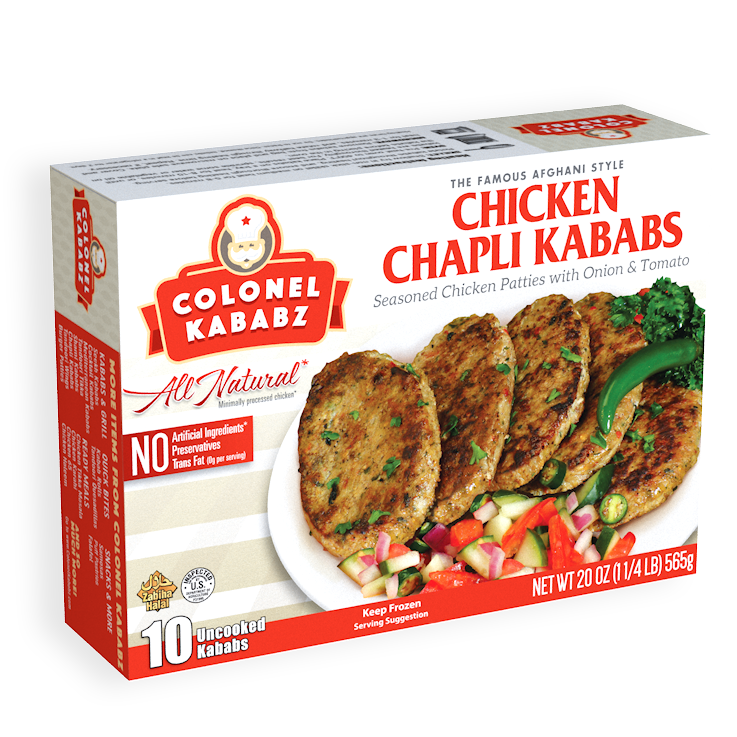 Colonel Kababz Chicken Chapli Kababs (20 OZ - 545 GM)