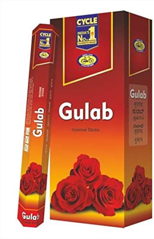 Cycle Gulab (Rose) Incense Sticks - 20*6 PKT