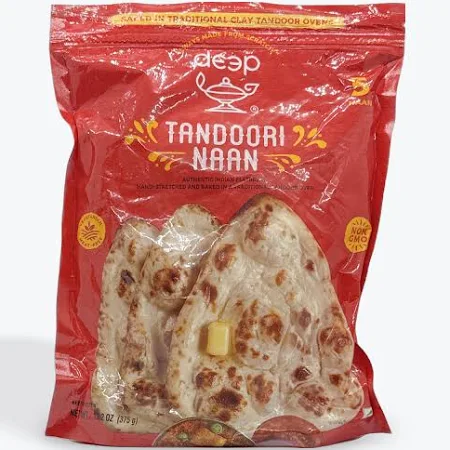 Deep Tandoori Naan - 5 Pcs (375 Gm)