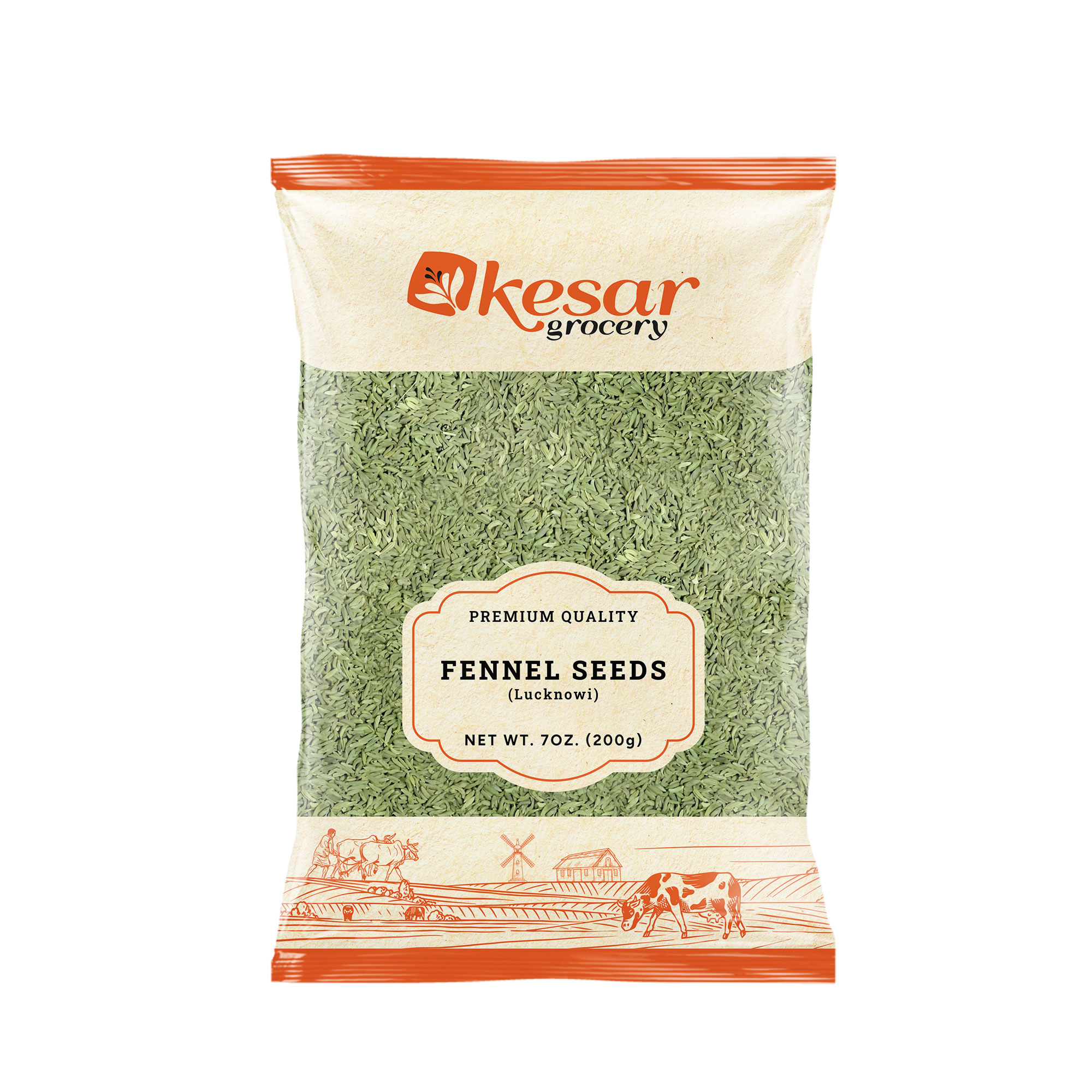 Kesar Fennel Seeds, Lucknowi (7OZ, 200Gm)