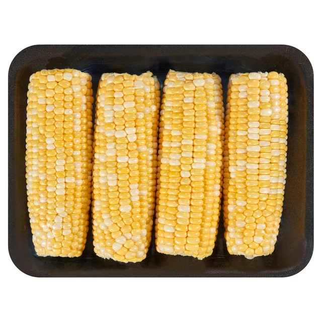 Fresh Sweet Corn on the Cob, (4 Count Tray)