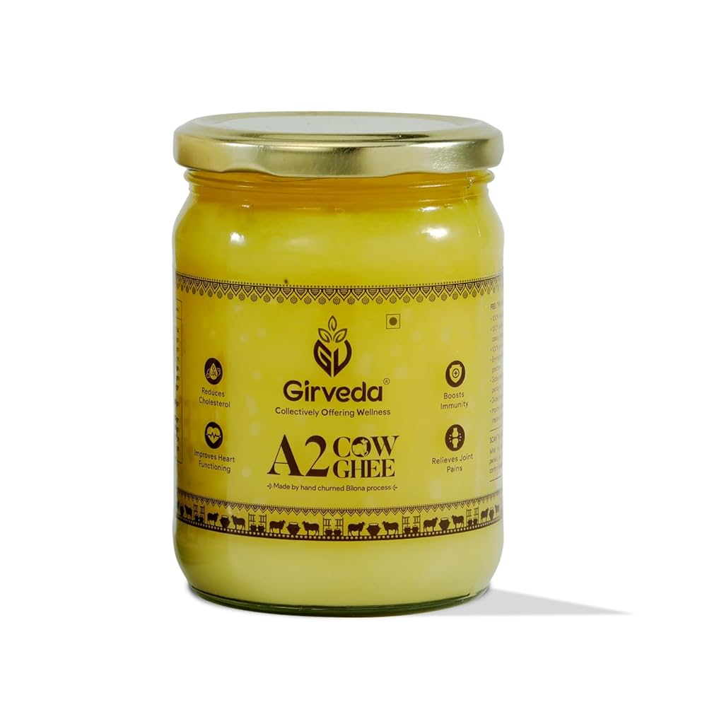 Girveda A2 Gir Cow Ghee - 16.9 Oz (500 Ml)