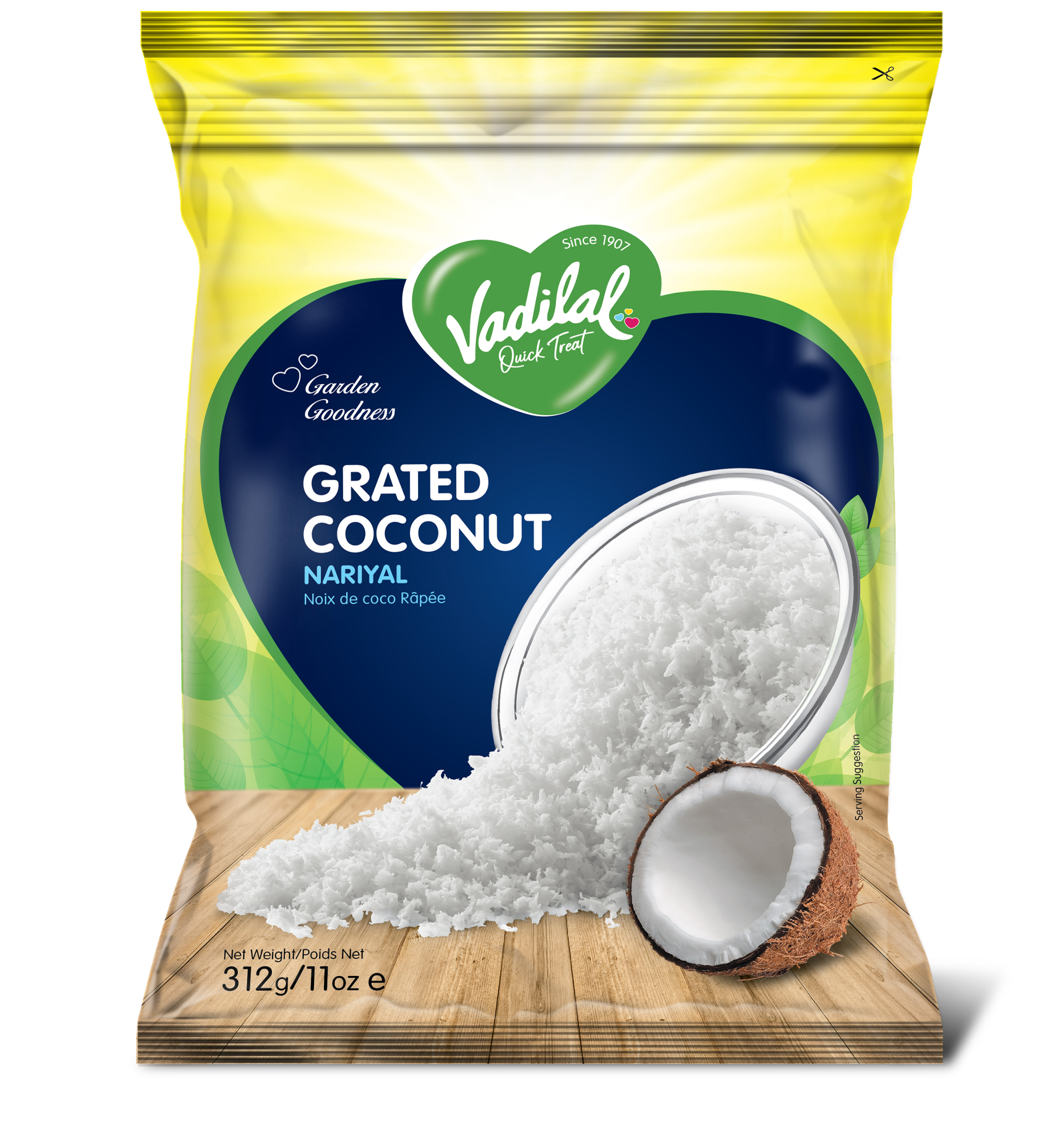 Vadilal Frozen Grated Coconut - 11 OZ (312 GM)