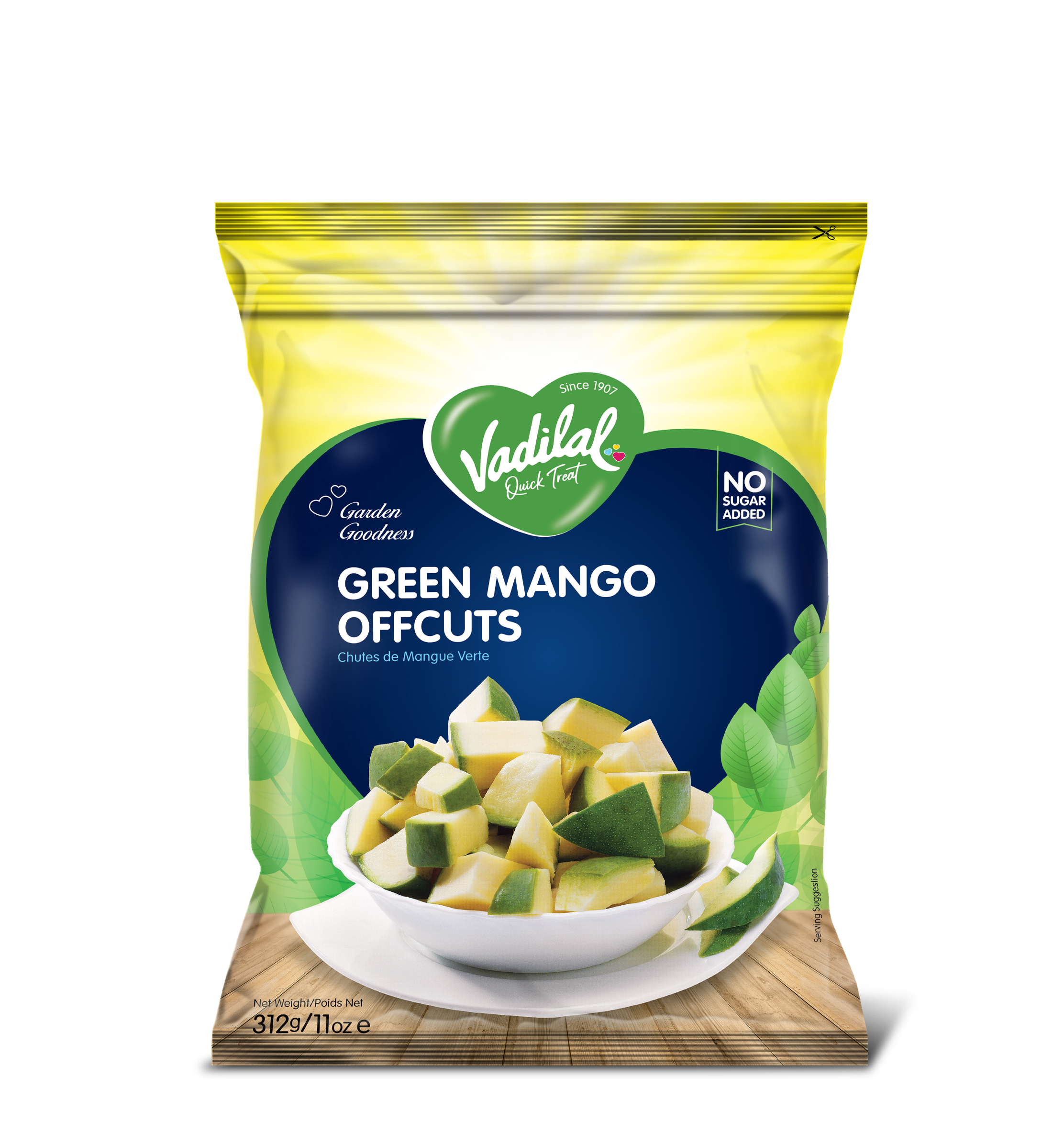 Vadilal Frozen Green Mango Off Cut - 11 OZ (312 GM)