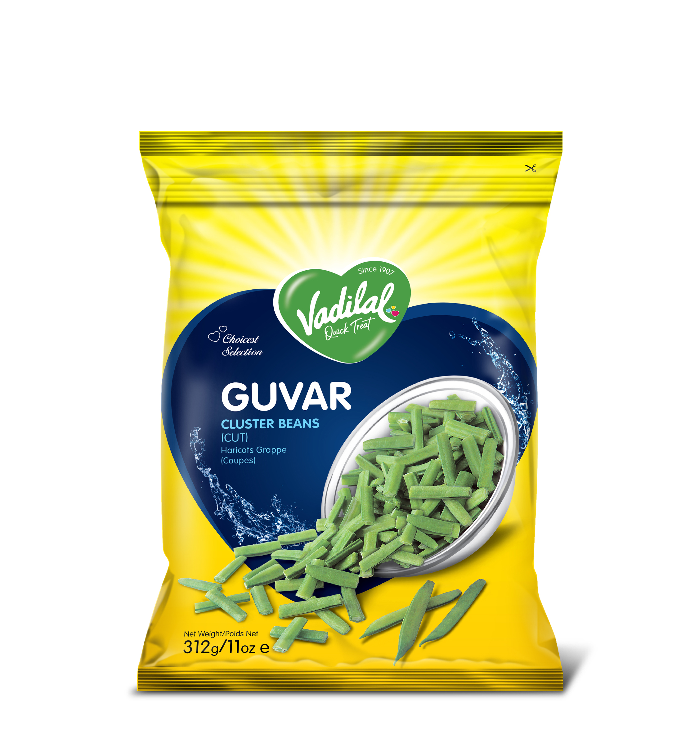 Vadilal Frozen Guvar (CLUSTER BEANS) - 11 OZ (312 GM)