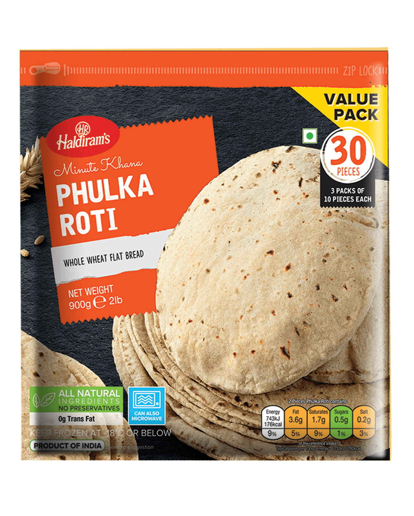 Haldiram phulka Roti 30 PCS