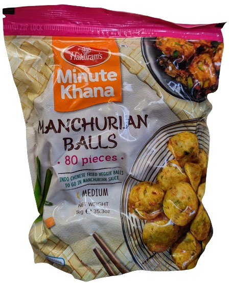 Haldiram Frozen Manchurian Balls - 1 KG