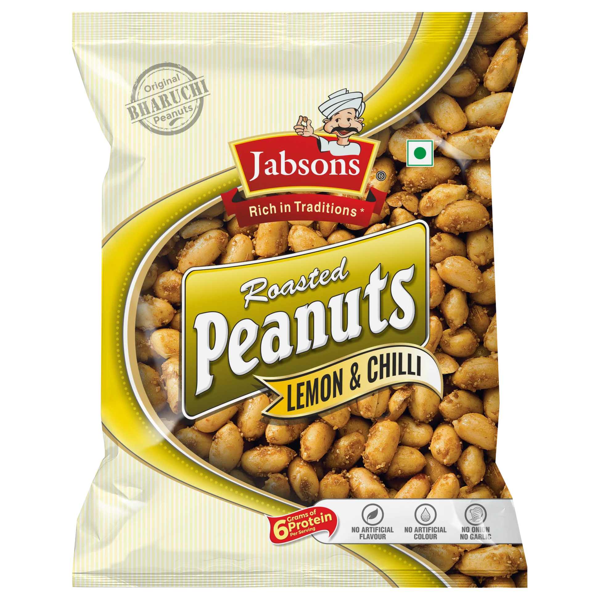 Jabsons Roasted Peanuts (Lemon & Chilli) - 5 OZ (140 GM)