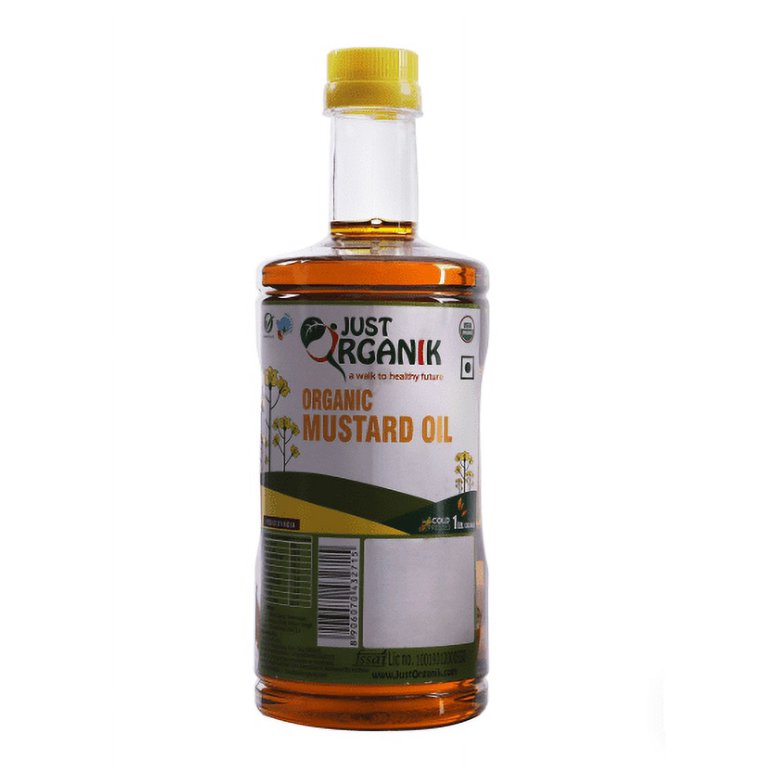 Just Organik Organic Mustard Oil - 1 LTR