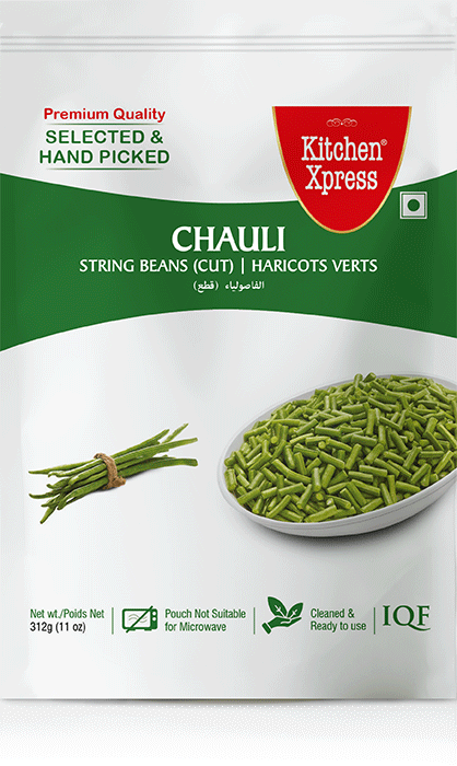 KX Frozen Chauli (Indian Long Beans) - 11 Oz (312 Gm)