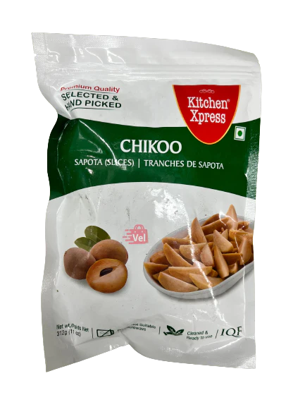 KX Frozen Chikoo - 11 Oz (312 Gm)