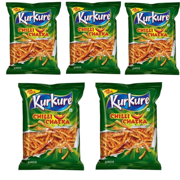 Kurkure Chilli Chatka - 68 Gm (Pack Of 5 Pcs)