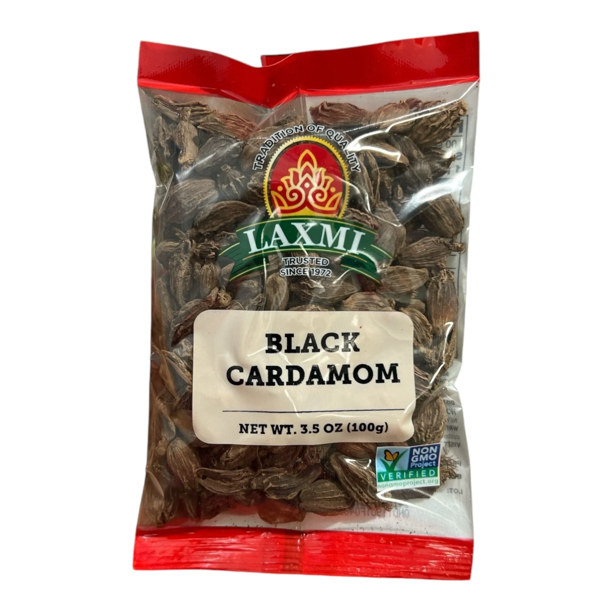 Laxmi Black Cardamom - 3.5 Oz (100 Gm)