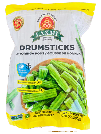 Laxmi Frozen Drumstick Cut - 10.58 Oz (300 Gm)