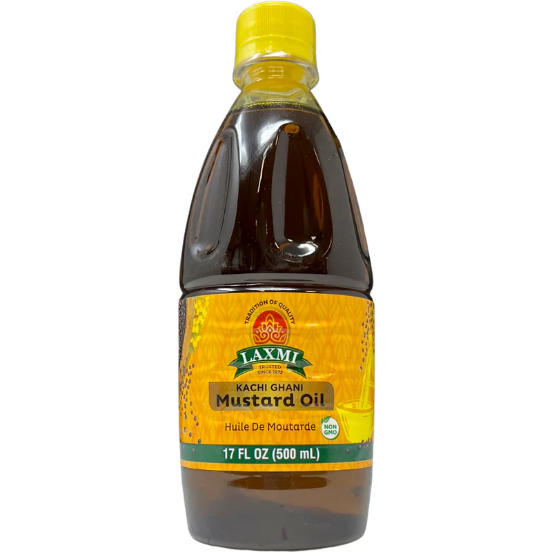 Laxmi Kachi Ghani Mustard Oil - 500 Ml