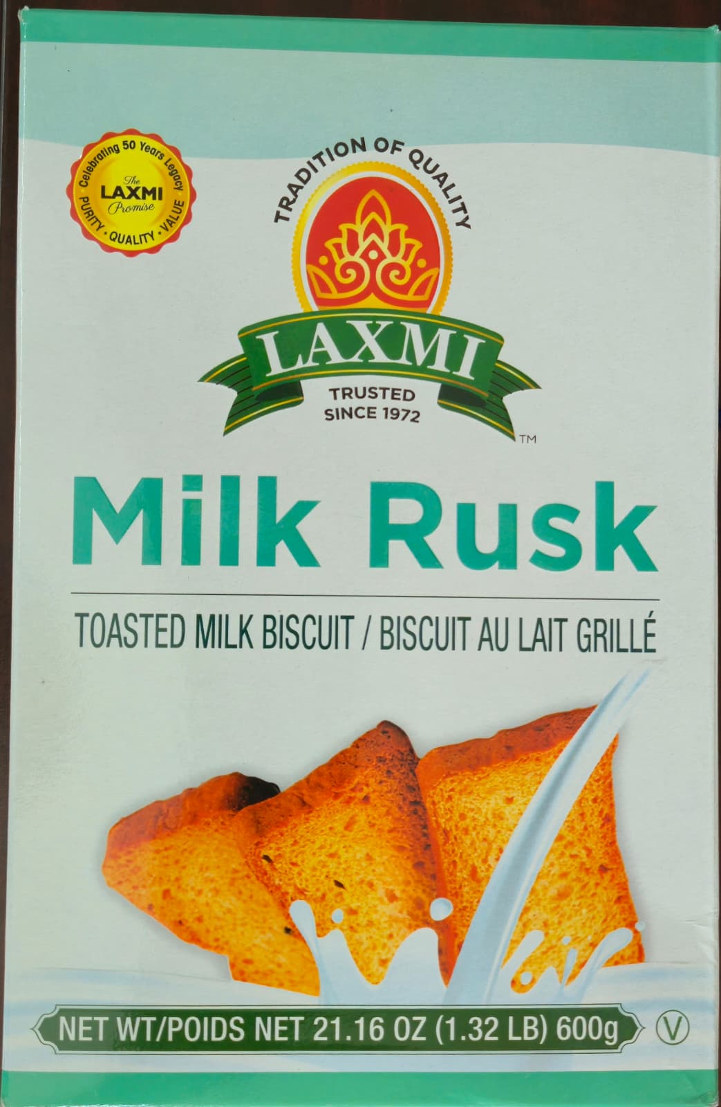 Laxmi Milk Rusk - 21.16 Oz (600 Gm)