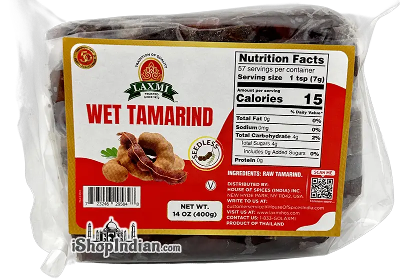 Laxmi Wet Tamarind - 14 Oz (400 Gm)