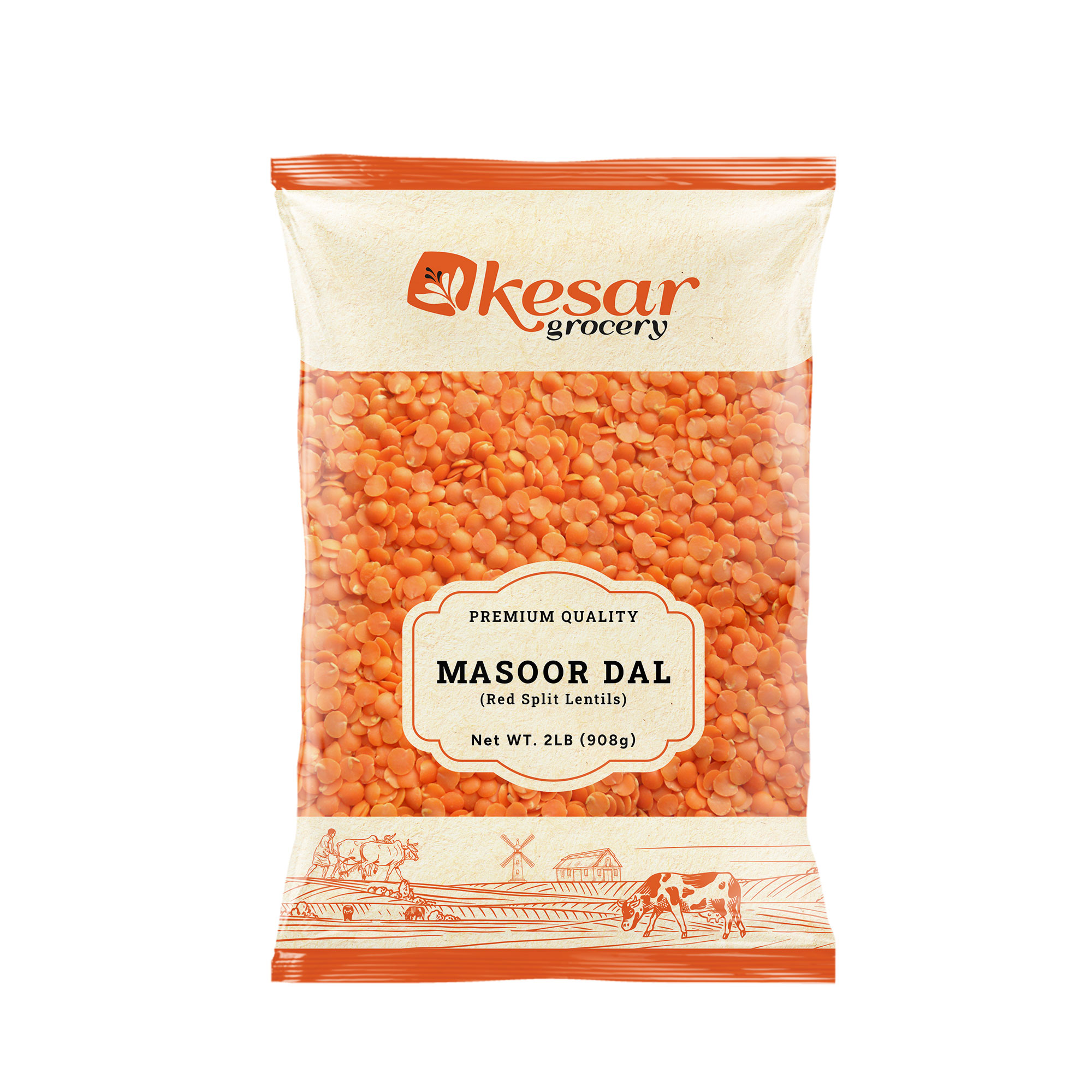 Kesar Masoor Dal, 4lb(1.81 kg)