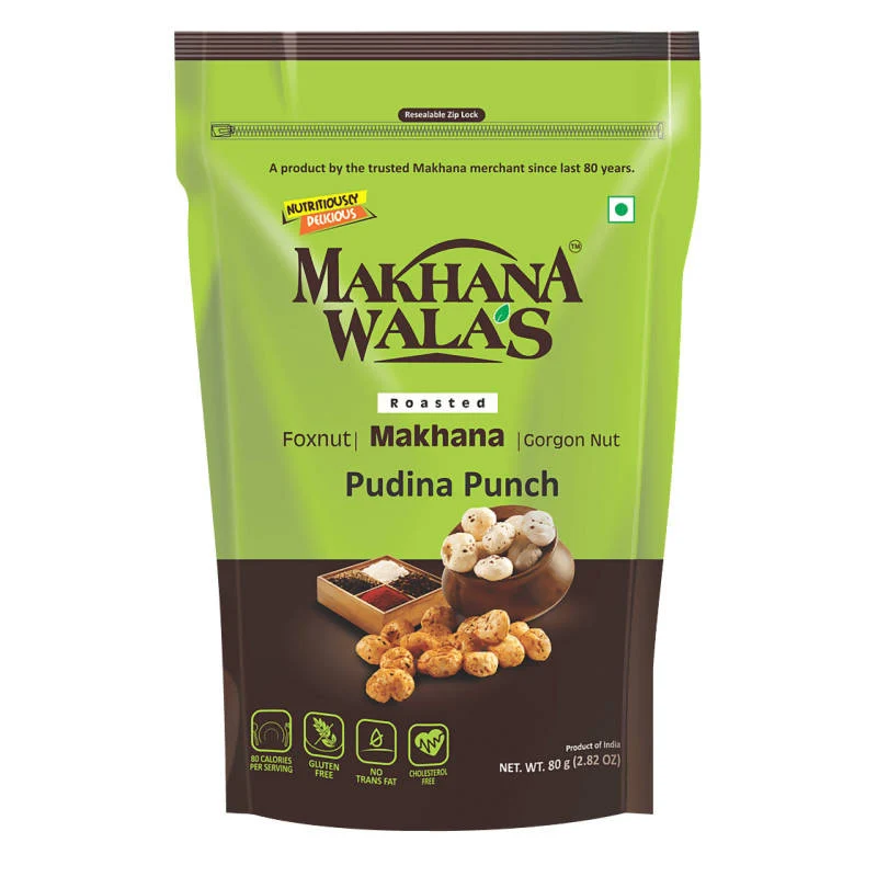 Makhana Wala's Roasted Makhana (Pudina Punch) - 60 Gm