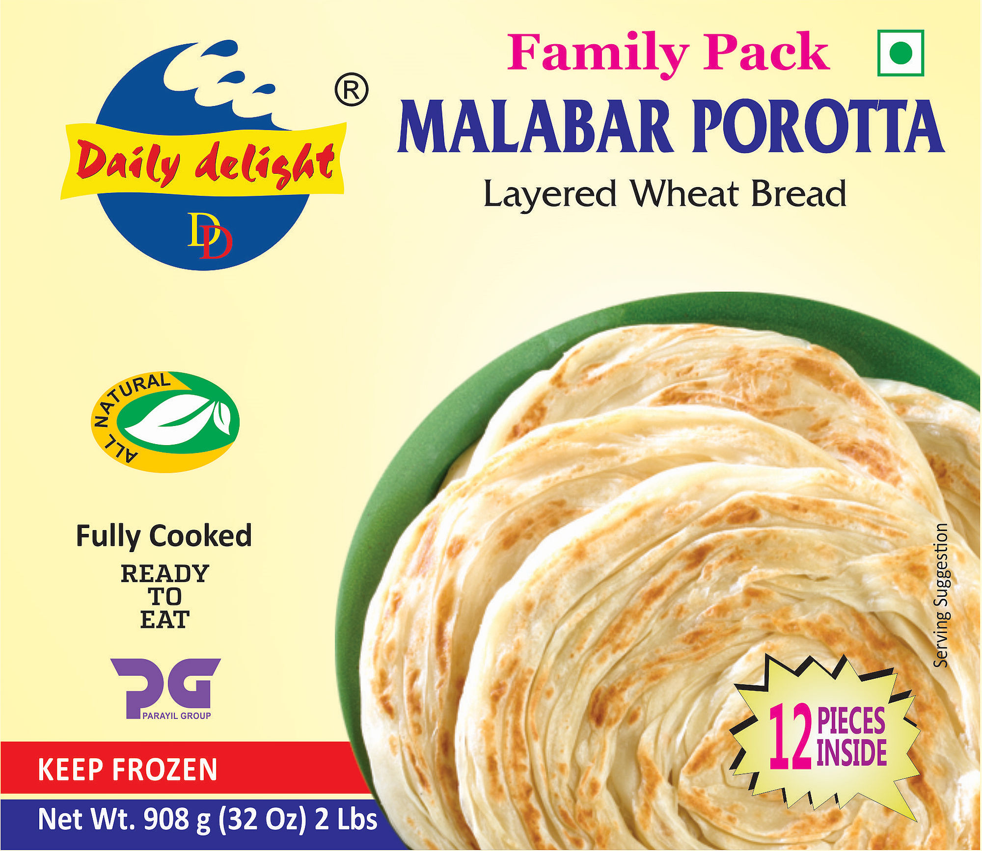 Daily Delight Malabar Porotta Family Pack